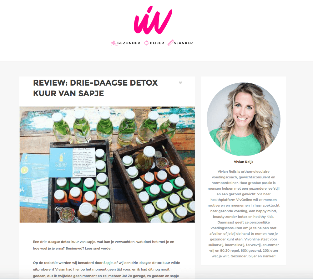 vivonline detoxkuur review