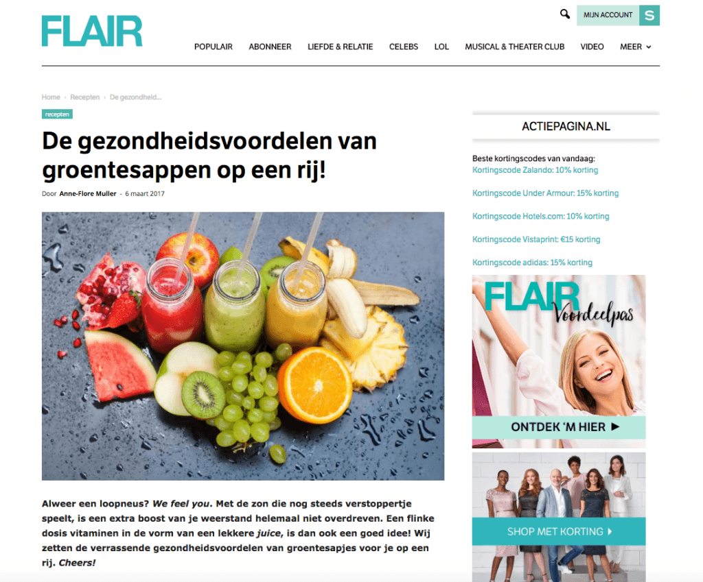 Flair Magazine Sapje