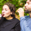 drinking juice
