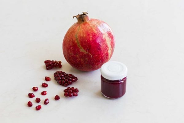 antioxidant shot with pomegranate