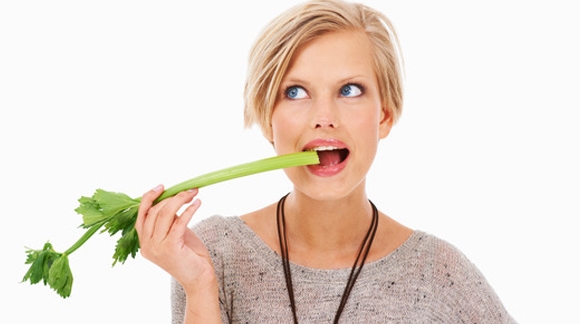 eating celery