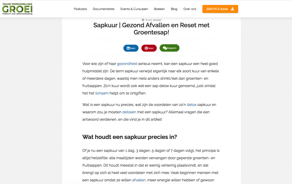 jouw persoonlijke groei