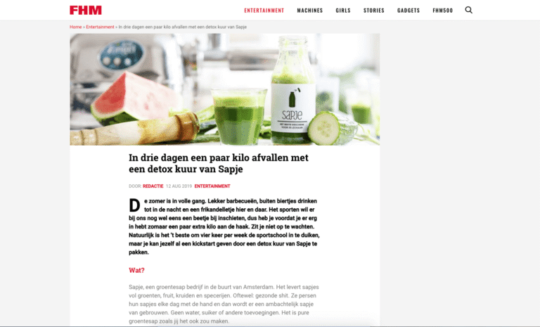 Fhm for him magazine