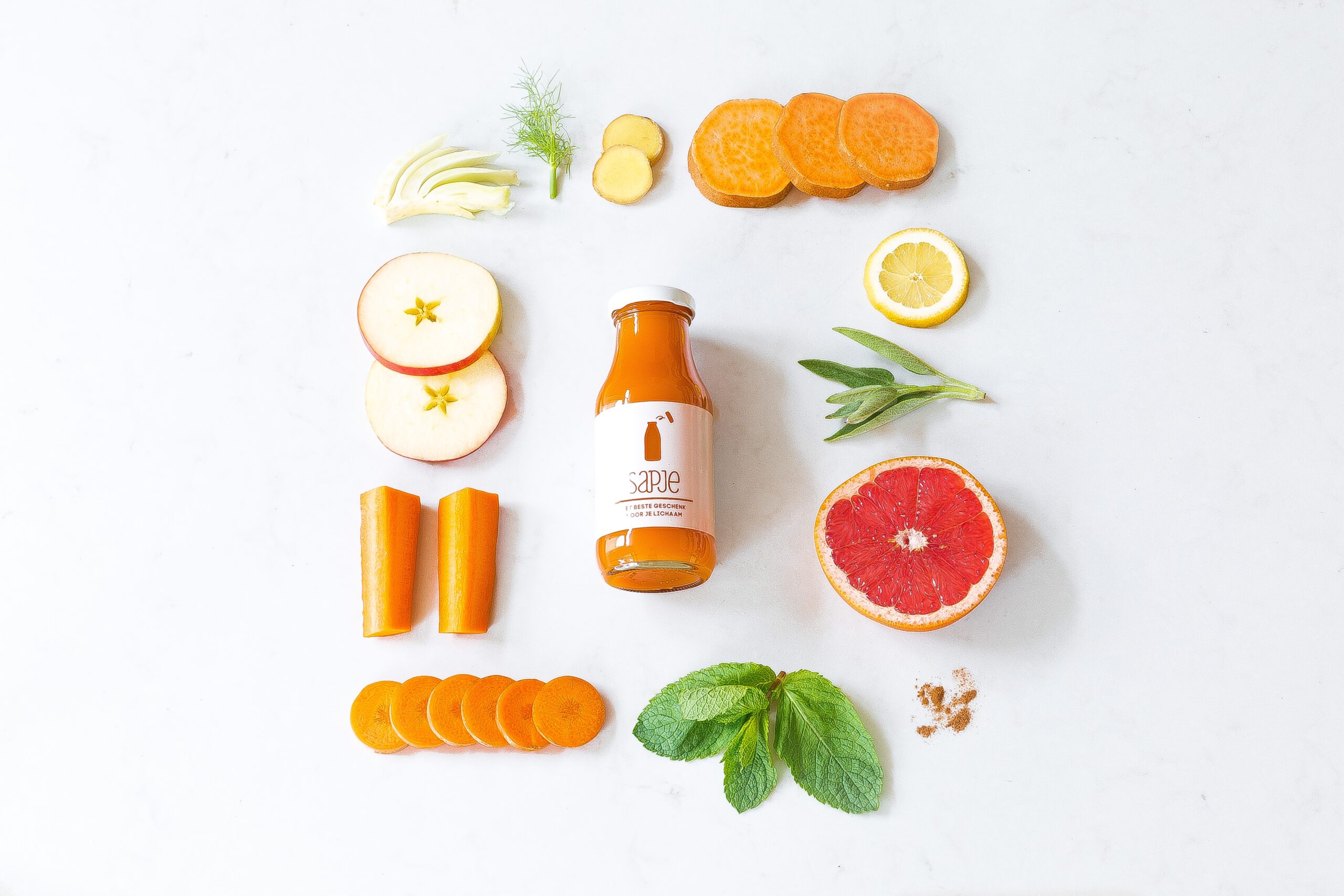 Organic carrot juice