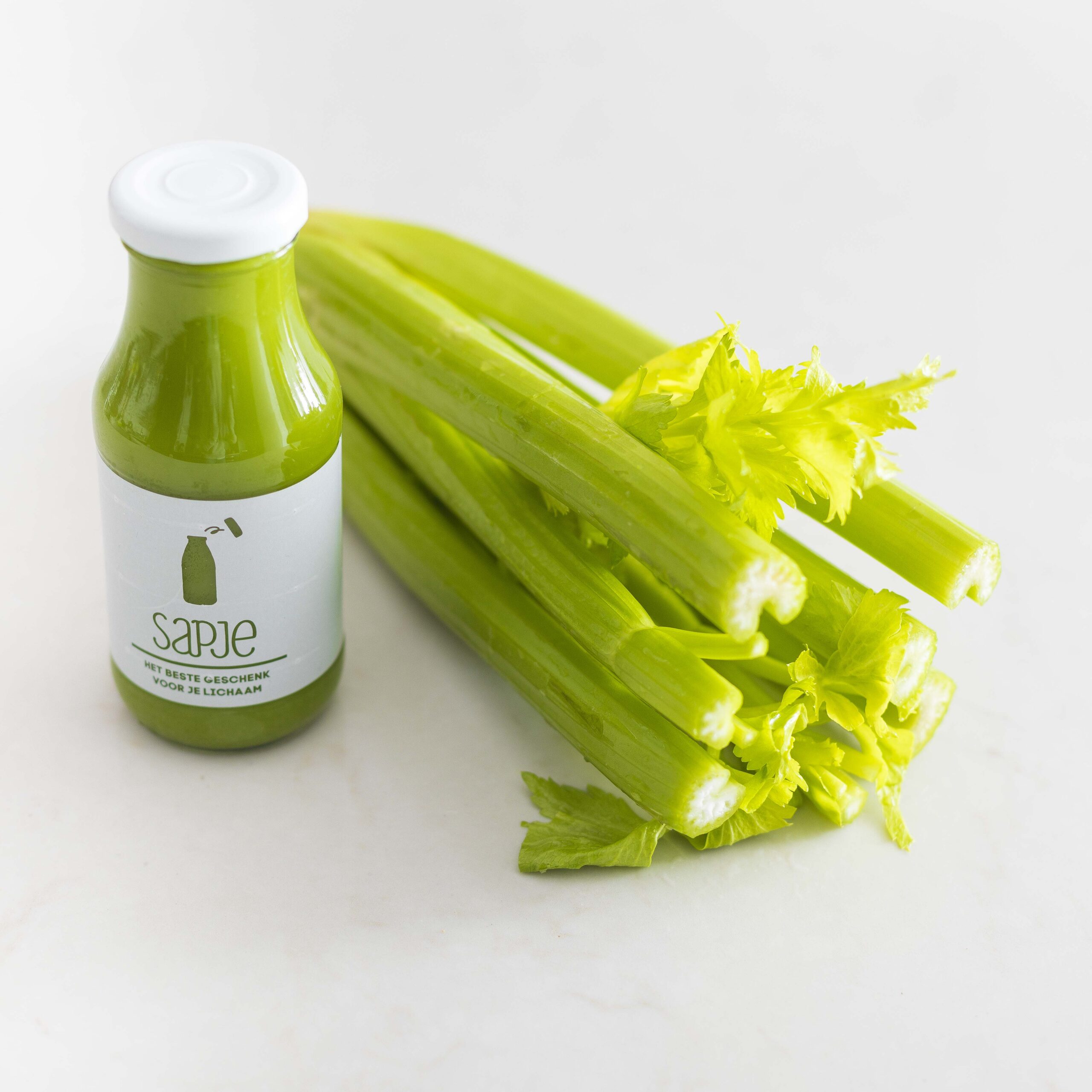 Bleekselderij doorsnede