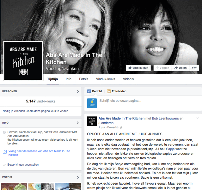 Abs are made in the kitchen