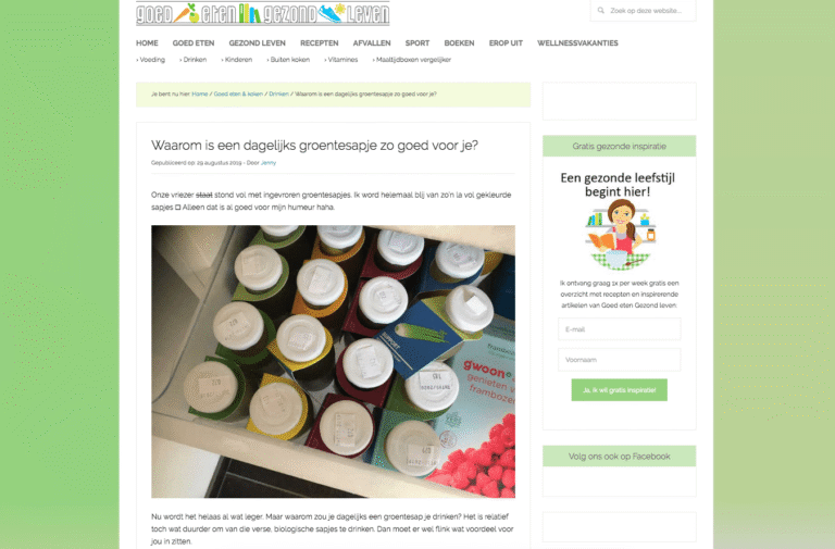 Goed eten gezond leven