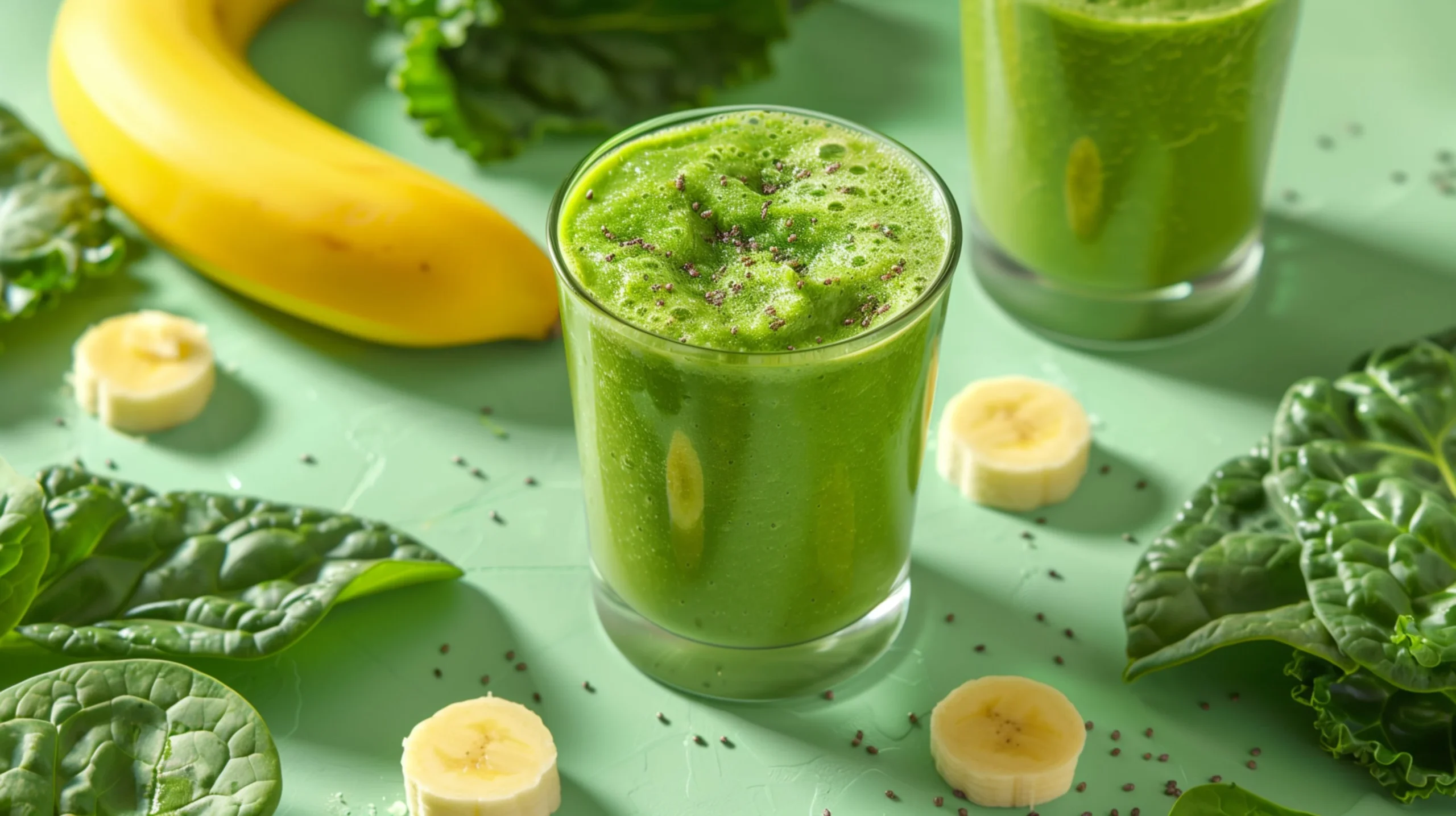 Spinazie en boerenkool smoothie scaled