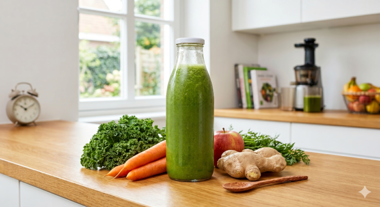 Koudgeperst groentesap